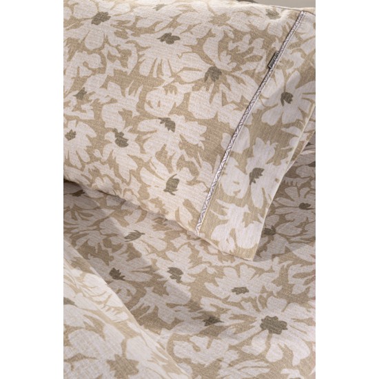 Σετ 3τμχ. Σεντόνια Martin Almond Flannel 170x265 Σετ 3τμχ. Σεντόνια Martin Almond Flannel 170x265