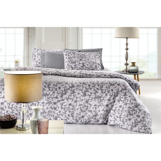 Σετ 3τμχ. Σεντόνια Martin Grey Flannel 170x265 Σετ 3τμχ. Σεντόνια Martin Grey Flannel 170x265