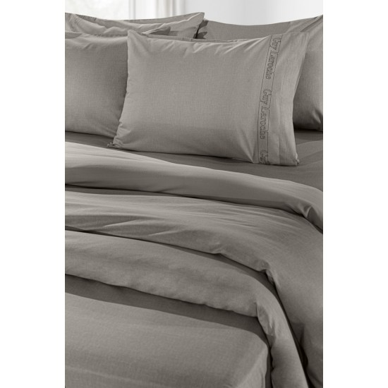 Σεντόνι με Λάστιχο Color Plus Dark Wenge 120x200+32
