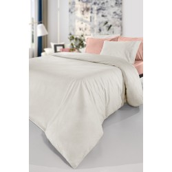 Σεντόνι Υπέρδιπλο με Λάστιχο 160X200+32 - Color Plus Ivory