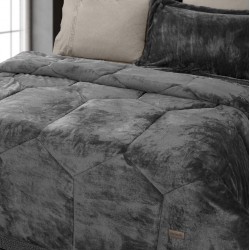 Πάπλωμα Μονό 160x240 Prisma Anthracite