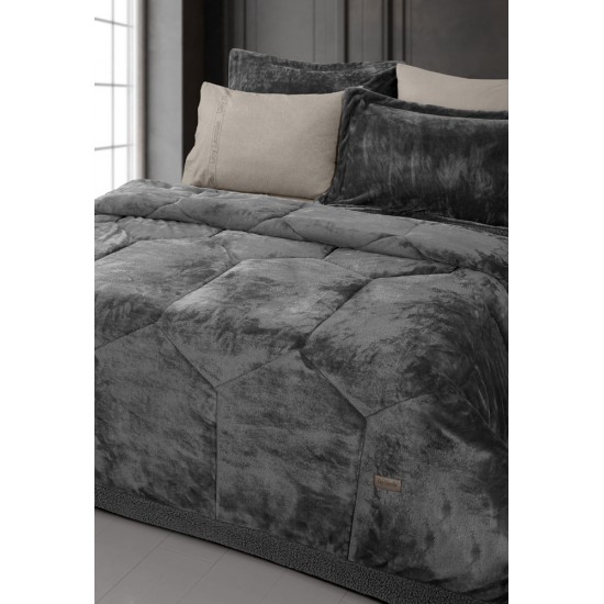 Πάπλωμα Μονό 160x240 Prisma Anthracite