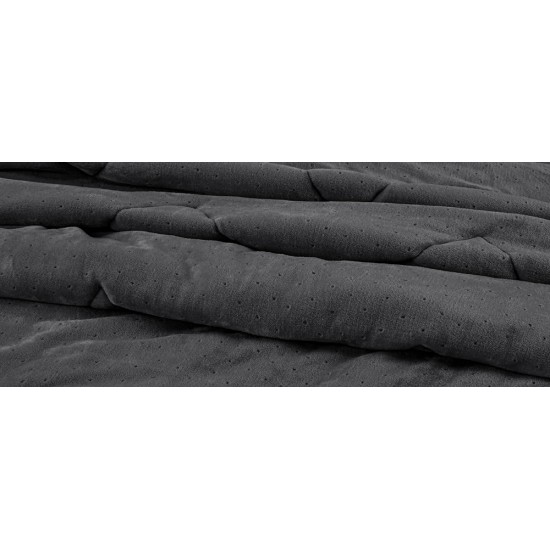 Κουβερτοπάπλωμα Μονό 160X240 - Drops Anthracite
