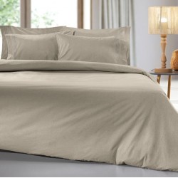 Παπλωματοθήκη Μονή 165X225 - Color Plus Taupe