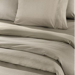Παπλωματοθήκη Μονή 165X225 - Color Plus Taupe