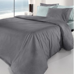 Παπλωματοθήκη Μονή 165X225 - Color Plus Anthracite