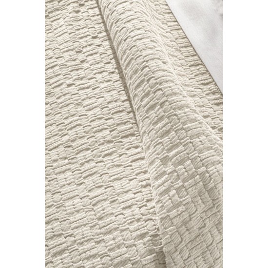 Κουβέρτα Βαμβακερή Γίγας 240x260 - Nikki Cream