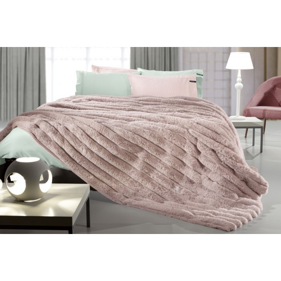 Κουβέρτα St.Moritz Old Pink 260x240