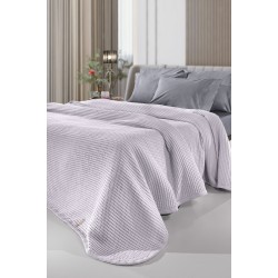 Κουβέρτα Πικέ Μονή 160x240 - Eternity Dusty Purple
