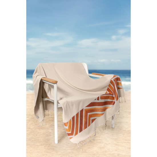 Πετσέτα Θαλάσσης 90X170 Pestemal 19 Beige