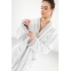 Μπουρνούζι με Κουκούλα -  Monogram White Medium