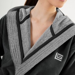 Μπουρνούζι με Κουκούλα -  Monogram Black XLarge