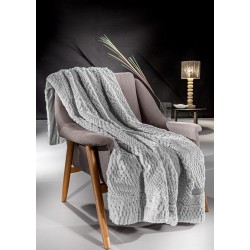 Σετ Ριχτάρι Πολυθρόνας 130X170 + Μαξιλαροθήκη 48X48+3 - Crusty Silver