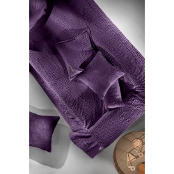 Σετ Ριχτάρι Διθέσιο 170X250 + Μαξιλαροθήκη  45X45+3 - Crusty Aubergine