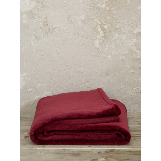 Ριχτάρι Jacquard 180x250 - Cosy Bordeaux