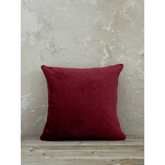 Διακοσμητική Μαξιλαροθήκη Jacquard 45x45 - Cosy Bordeaux