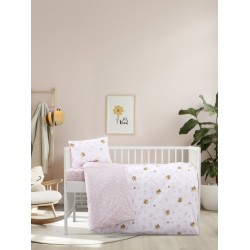 Σετ Σεντόνια Κούνιας με Λάστιχο - Bee Love