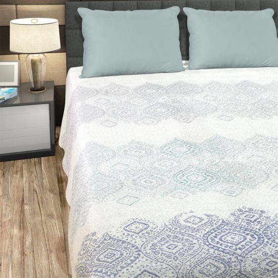 LINO ΚΟΥΒΕΡΛΙ SERY WHITE-GREY 220X240 LINO ΚΟΥΒΕΡΛΙ SERY WHITE-GREY 220X240