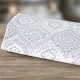 LINO ΚΟΥΒΕΡΛΙ SERY WHITE-GREY 220X240 LINO ΚΟΥΒΕΡΛΙ SERY WHITE-GREY 220X240