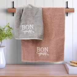 LINO ΣΕΤ ΠΕΤΣΕΤΕΣ BON APETTIT PINK-GREY 2ΤΜΧ LINO ΣΕΤ ΠΕΤΣΕΤΕΣ BON APETTIT PINK-GREY 2ΤΜΧ