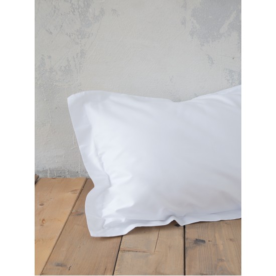 Σεντόνι Μονό με Λάστιχο Superior Satin - White