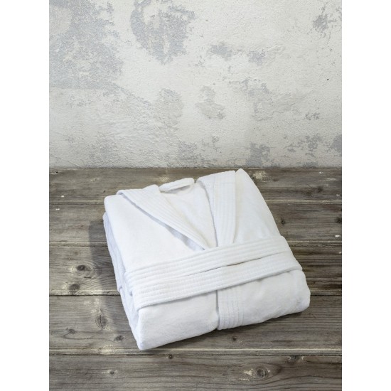 μπουρνούζι με κουκούλα Zen - Extra/extra Large - White