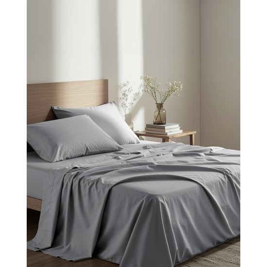 σεντόνι ημίδιπλο Unicolors - Medium Gray