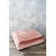 Κουβέρτα Βελουτέ Μονή 160x220 Coperta - Pink