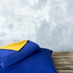 Σετ Παπλωματοθήκη Υπέρδιπλη Abalone - Blue / Mustard Beige