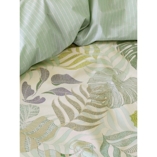 Σετ Σεντόνια Μονά με Λάστιχο 100x200+32 - Palmier