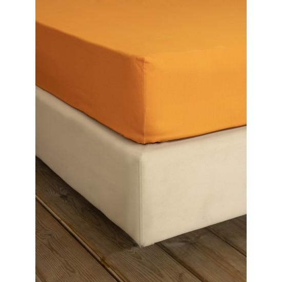 σεντόνι γίγας με λάστιχο Unicolors - Deep Orange