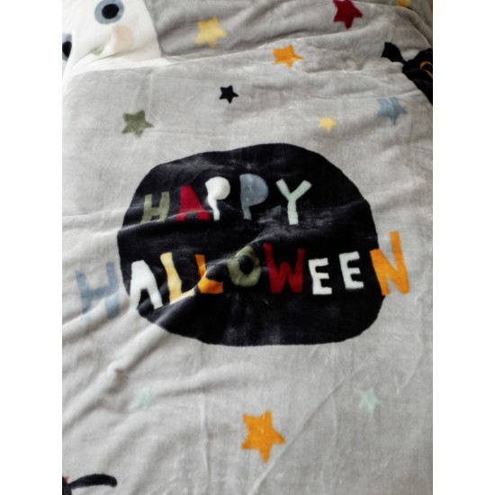 Κουβέρτα Βελουτέ Μονή 160x220 - Happy Halloween