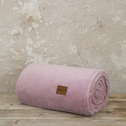 Κουβέρτα καναπέ Jacquard 130x170 - Mellow Pink