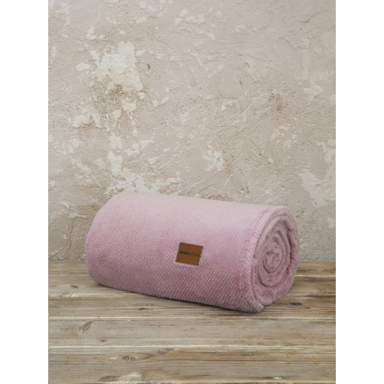 Κουβέρτα καναπέ Jacquard 130x170 - Mellow Pink