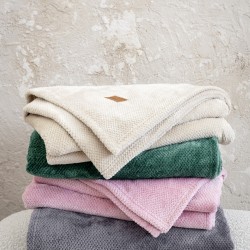 Κουβέρτα καναπέ Jacquard 130x170 - Mellow Pink