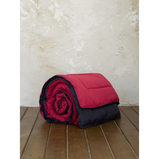 Πάπλωμα Μονό 160x240 Abalone - Ruby Red / Black