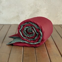 Παπλωματοθήκη Γίγας Colors - Absolute Red / Pine Green