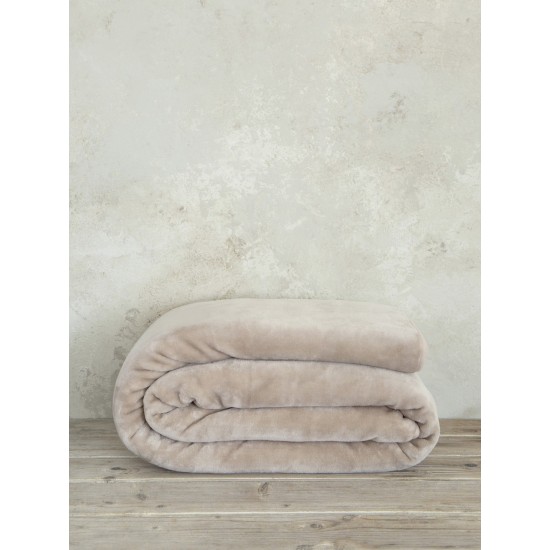 Κουβέρτα Βελουτέ Γίγας 240x260 Coperta - Nude