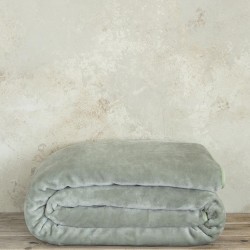 Κουβέρτα Βελουτέ Γίγας 240x260 Coperta - Sage Green