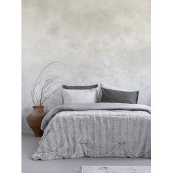 Κουβέρτα/Πάπλωμα Υπέρδιπλο 220x240 - Velure Light Gray