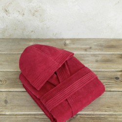μπουρνούζι με κουκούλα Zen - Extra Large - Happy Red