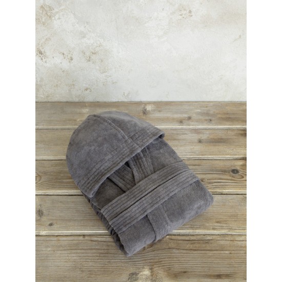 μπουρνούζι με κουκούλα Zen - Extra Large - Midnight Gray