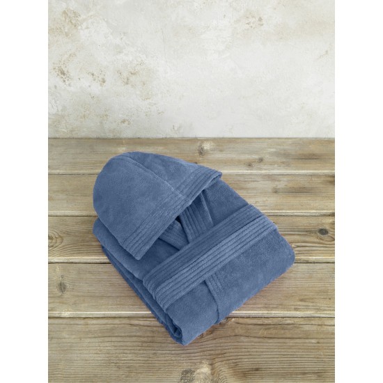 μπουρνούζι με κουκούλα Zen - Extra Large - Shadow Blue