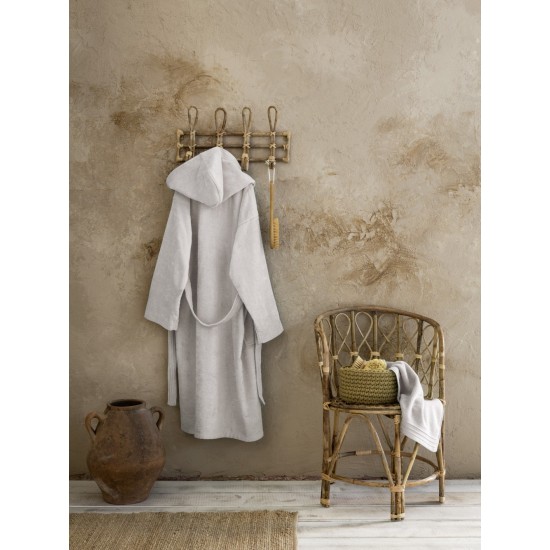 μπουρνούζι με κουκούλα Zen - Extra Large - Oat Beige