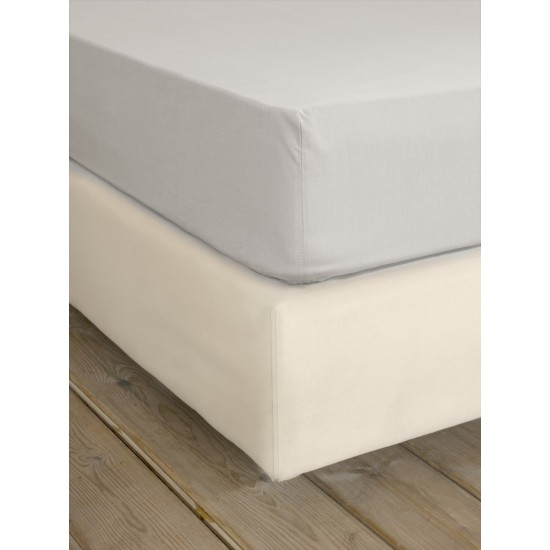 Σεντόνι Μονό με Λάστιχο Unicolors - Oat Beige