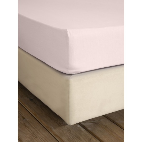 Σεντόνι Γίγας με Λάστιχο Unicolors - Light Pink