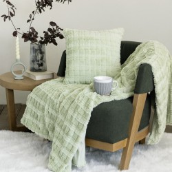Κουβέρτα καναπέ 130x170 - Weave Mint