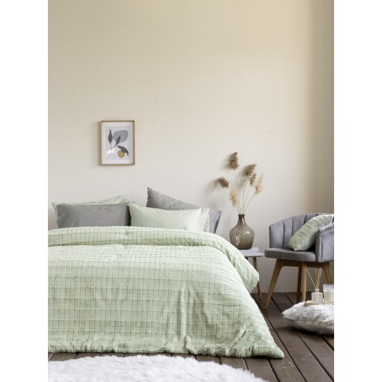 Κουβέρτα/Πάπλωμα Υπέρδιπλο 220x240 - Weave Mint