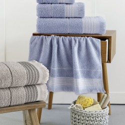 Σετ Πετσέτες (30x50 + 50x90 + 70x140) Plush - Blue Σετ Πετσέτες (30x50 + 50x90 + 70x140) Plush - Blue