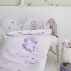 Σετ Παπλωματοθήκη Κούνιας - Magical Unicorn